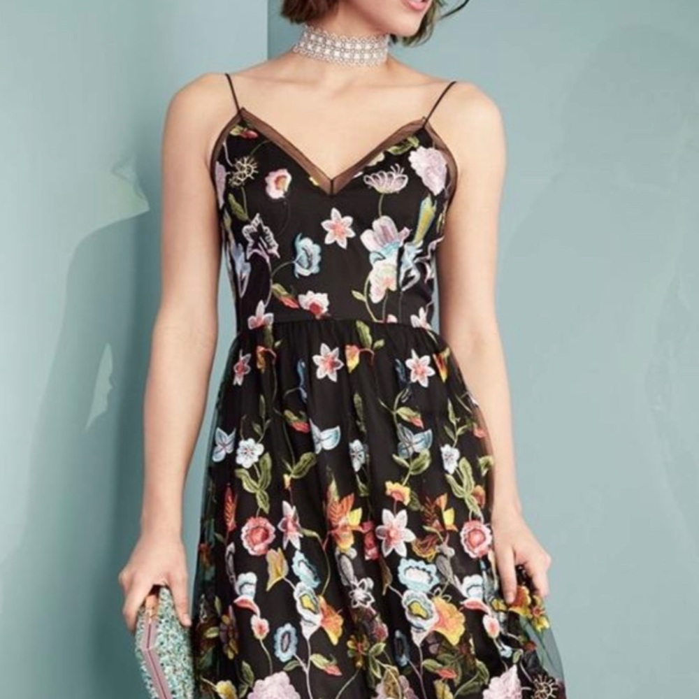 BEAUTIFUL Fully Embroidered Floral Gown